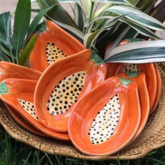 Plato Papaya de Cerámica