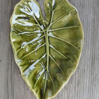 Plato Alocasia en Cerámica
